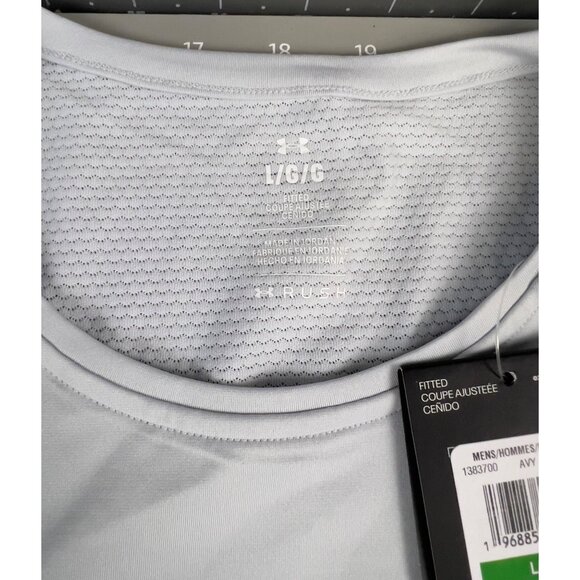 Under Armour UA Rush Short Sleeve Men's Shirt Sz L Fitted New - Picture 2 of 5
